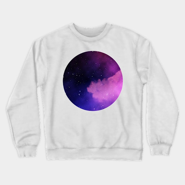 galaxy Crewneck Sweatshirt by Binooo